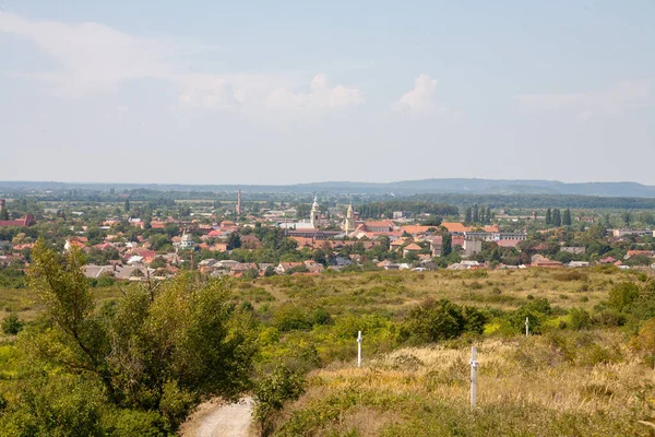 Berehove Ukraine August 2021 Blick Vom Hügel Mit Dem Großen — Stockfoto