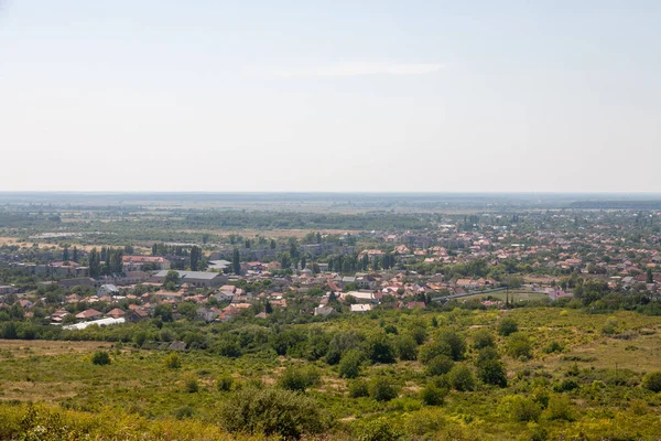 Berehove Ucraina Agosto 2021 Vista Fron Hill Con Gran Croce — Foto Stock