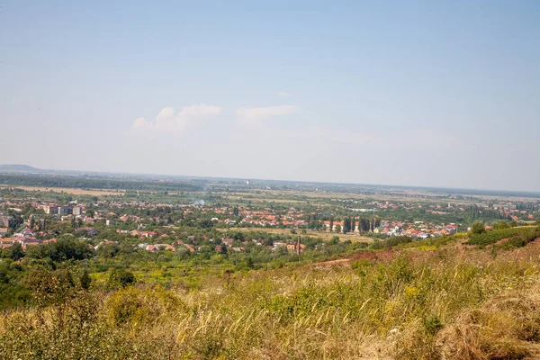 Berehove Ukraine August 2021 Blick Vom Hügel Mit Dem Großen — Stockfoto