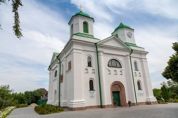 Kaniv, Ukraine - August 29, 2021: George (Dormition) Cathedral in Kaniv