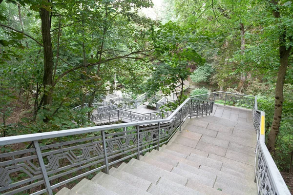 Kaniv Ukraine August 2021 Stairs Tarasova Gora — стоковое фото