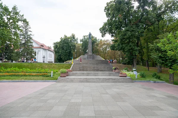 Канев Україна Серпня 2021 Пам Ятник Тарасу Шевченку Тарас Хілл — стокове фото