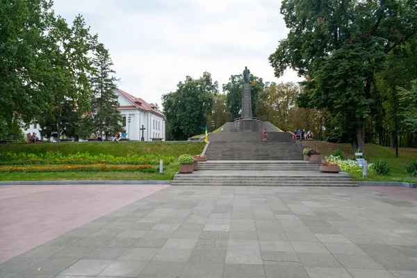 Kaniv Ucrania Agosto 2021 Monumento Taras Shevchenko Colina Taras Chernecha — Foto de Stock