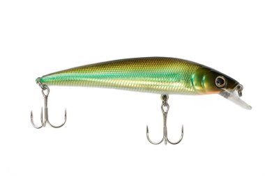 beyaz arkaplanda izole edilmiş balık yemi.