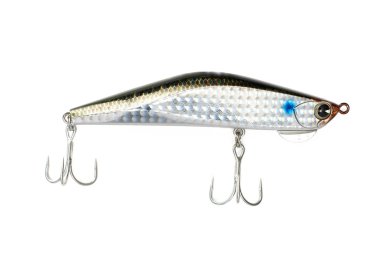 beyaz arkaplanda izole edilmiş balık yemi.