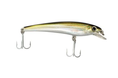 beyaz arkaplanda izole edilmiş balık yemi.