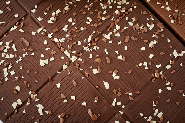 Weiße braune und dunkle Schokolade — Stockfoto