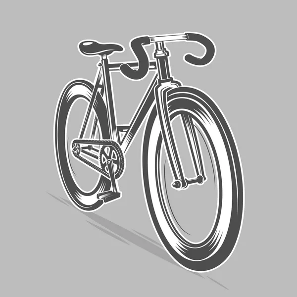Bicicleta de engrenagem fixa — Vetor de Stock