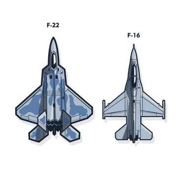 F-22 ve -16. Savaş uçağı