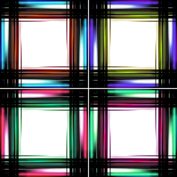 Conjunto de fondos de rayas de colores abstractos — Foto de Stock