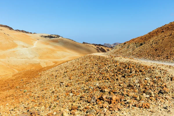 Bombas volcánicas en Montana Blanca, Parque Nacional del Teide, Tenerife, Islas Canarias, España — Foto de Stock