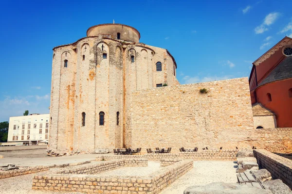 Kyrkan av St donat, en monumental byggnad från 800-talet i zadar, Kroatien — Stockfoto