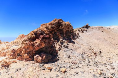 İspanya, Kanarya Adaları, Tenerife 'deki Volkan El Teide manzarası 