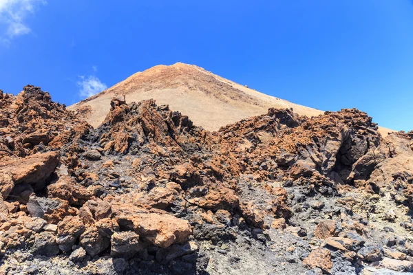 Vista do vulcão El Teide em Tenerife, Ilhas Canárias, Espanha — Fotografia de Stock