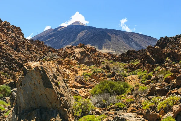 Utsikt över vulkanen El Teide på Teneriffa, Kanarieöarna, Spanien — Stockfoto