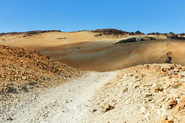 Bombas vulcânicas em Montana Blanca, Parque Nacional Teide, Tenerife, Ilhas Canárias, Espanha — Fotografia de Stock