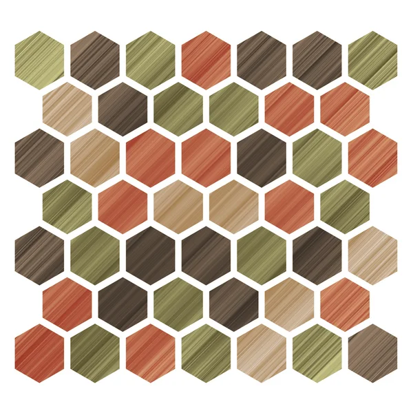 Grunge geometric hexagon pattern — Stock Photo, Image