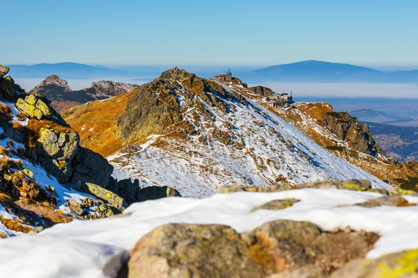 冬日里看来的高塔特拉山，波兰 — 图库照片