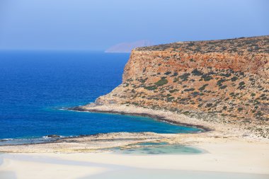 Balos Lagoon, Crete güzel plaj görünümünü