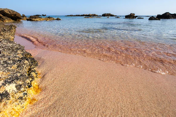 Spiaggia di Elafonissi a Creta, Grecia — Foto Stock