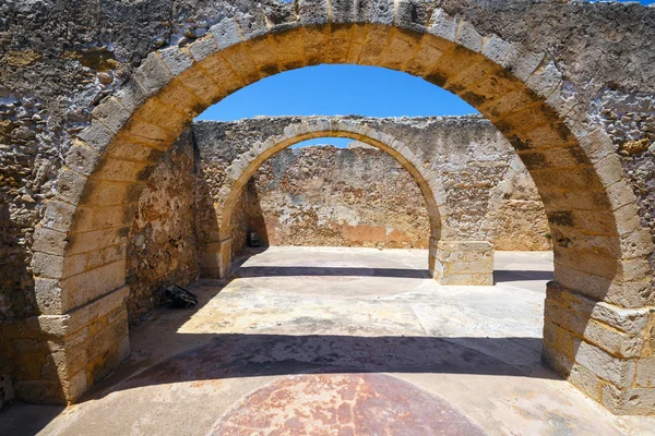 Venezianische Festung fortezza in rethymno auf Beton, Griechenland — Stockfoto