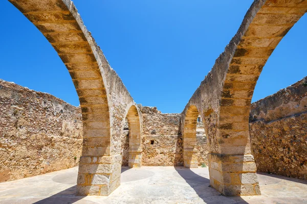 Fortaleza veneciana Fortezza en Rethymno en Creta, Grecia — Foto de Stock