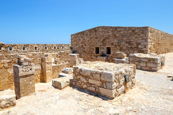 Venetiaanse fort Fortezza in Rethymnon op Kreta – Griekenland — Stockfoto