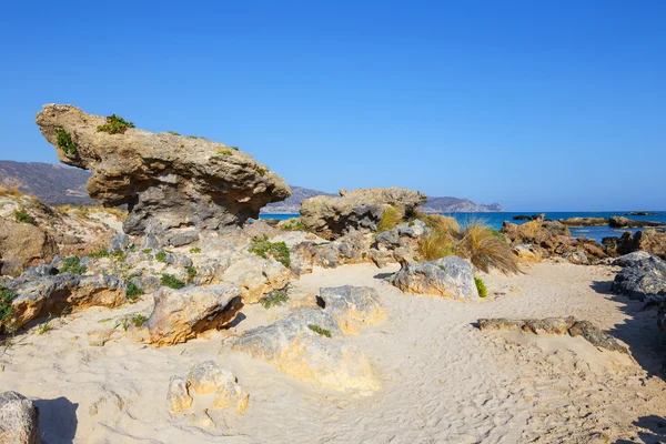 Пляж Элафисси на Крите, Греция — стоковое фото