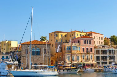 Hanya Girit - 23 Maj, 2016: Görünüm eski bağlantı noktası Hanya Girit, Yunanistan. Hanya Girit ikinci büyük kentidir.