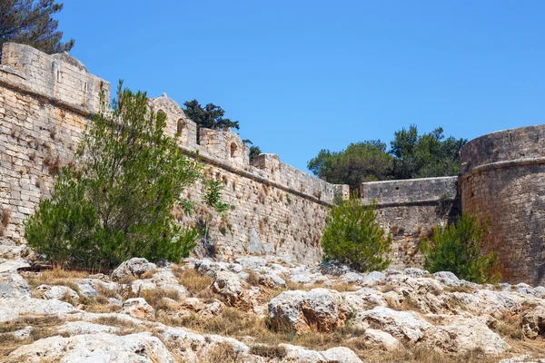 Venezianische Festung fortezza in rethymno auf Beton, Griechenland — Stockfoto