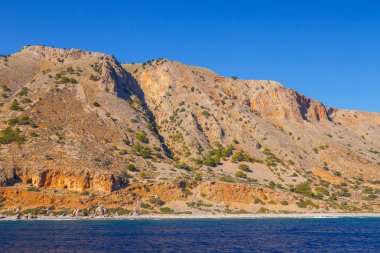 Güney sahil Girit yanında Agia Roumeli, Yunanistan