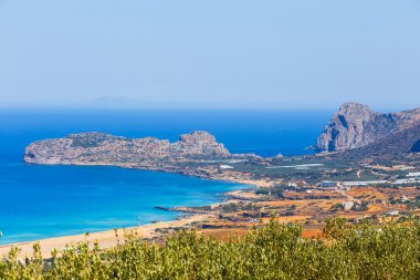 Görünümü güzel Falasarna Beach Crete, Yunanistan