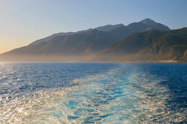 Södra kusten av Kreta nära Agia Roumeli, Grekland — Stockfoto