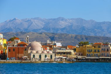 Hanya Girit - 23 Maj, 2016: Görünüm eski bağlantı noktası Hanya Girit, Yunanistan. Hanya Girit ikinci büyük kentidir.