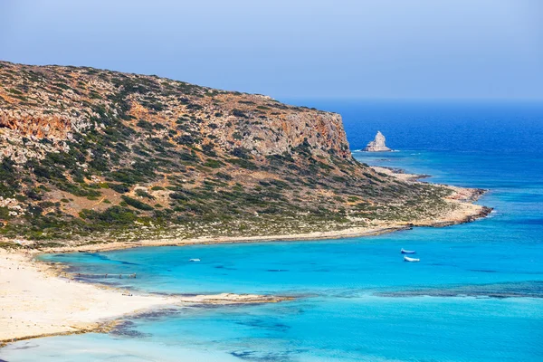 Vue sur la belle plage de Balos Lagoon, Crète — Photo