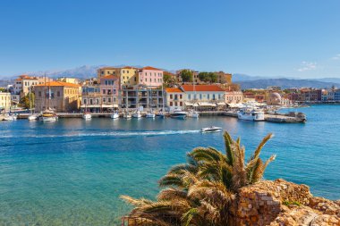 Hanya Girit - 25 Maj, 2016: Hanya, Yunanistan eski liman. Hanya Girit ikinci büyük kentidir.