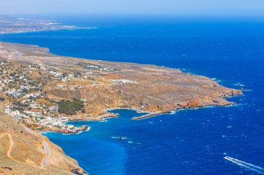 Chora Sfakion kasaba Crete, Yunanistan