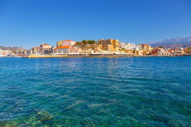 Chania, Yunanistan eski liman görünüm