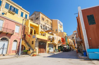 Hanya Girit - 25 Maj, 2016: Hanya, Yunanistan eski liman görünümünü. Hanya Girit ikinci büyük kentidir.