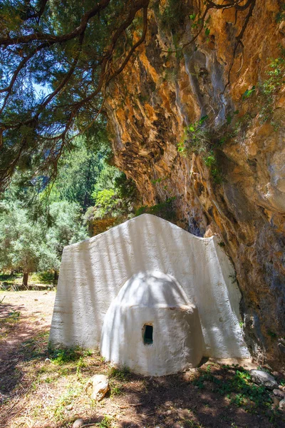 Ontheemde dorpje Samaria in Samaria kloof in Centraal Kreta, Griekenland — Stockfoto