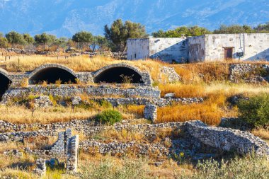 Crete adada antik Aptera. Yunanistan
