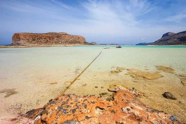 Vue sur la belle plage de Balos Lagoon, Crète — Photo