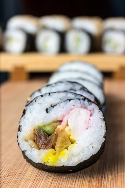 Крупним планом суші, японська морепродуктів — стокове фото