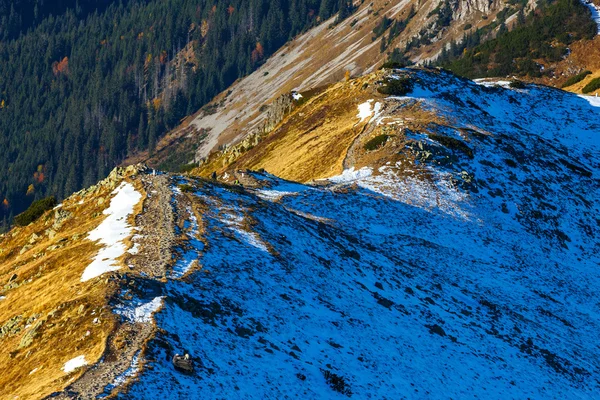 Autunno paesaggio montano, Cime Rosse, Montagna dei Tatra — Foto Stock