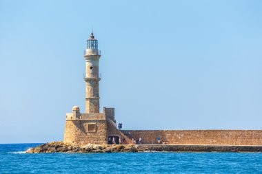Hanya Girit - 23 Maj, 2016: Görünüm eski liman Hanya Girit, Yunanistan. Hanya Girit ikinci büyük kentidir.