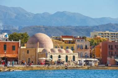 Hanya Girit - 23 Maj, 2016: Görünüm eski bağlantı noktası Hanya Girit, Yunanistan. Hanya Girit ikinci büyük kentidir.