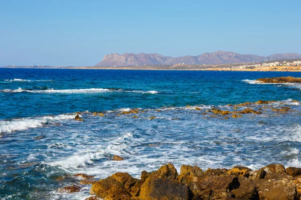 Sahil Girit Adası Yunanistan Chania yakınındaki — Stok fotoğraf