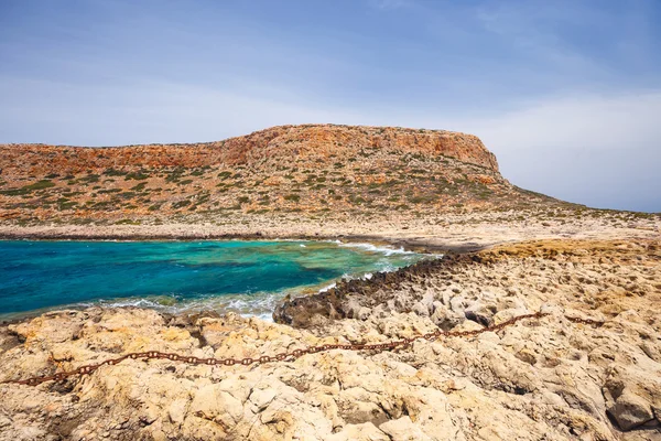 Vue sur la belle plage de Balos Lagoon, Crète — Photo