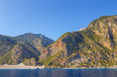 Güney sahil Girit yanında Agia Roumeli, Yunanistan