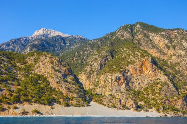 Güney sahil Girit yanında Agia Roumeli, Yunanistan
